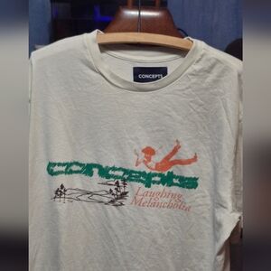 Concepts Laughing Melancholia Cream Graphic T-Shirt